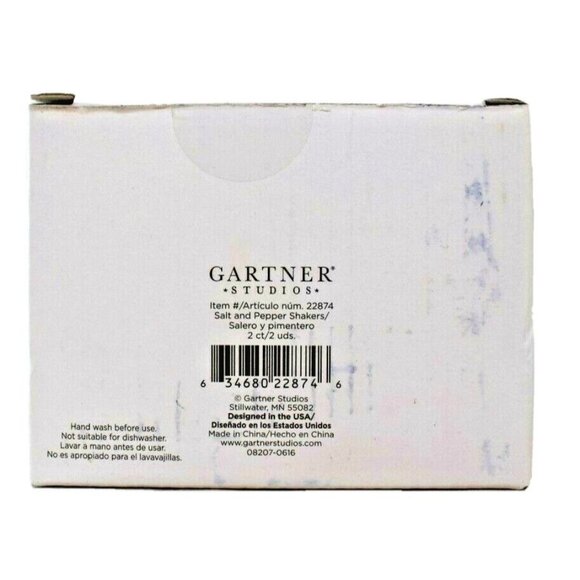 Gartner Studios Silver Reindeer Salt Pepper Shaker 2 Piece Set Holiday Christmas - Picture 2 of 3